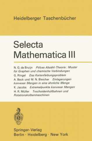 Buch Selecta Mathematica III Konrad Jacobs