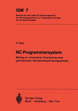 Knjiga NC-Programmiersystem H. Eitel