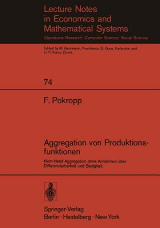 Книга Aggregation von Produktionsfunktionen Fritz Pokropp