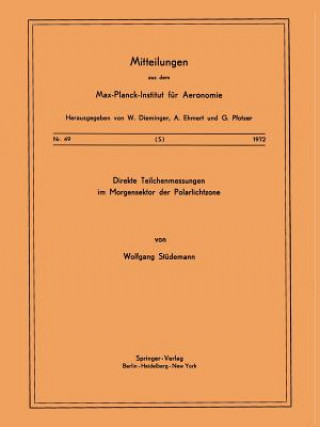 Книга Direkte Teilchenmessungen im Morgensektor der Polarlichtzone W. Stüdemann