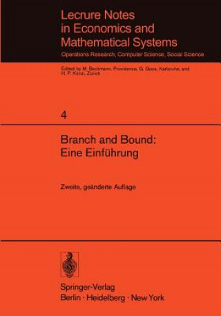 Buch Branch and Bound: Eine Einfuhrung F. Weinberg