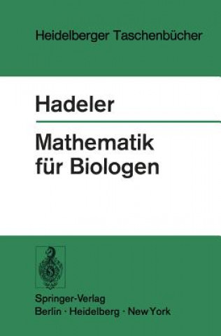 Könyv Mathematik fur Biologen Karl P. Hadeler