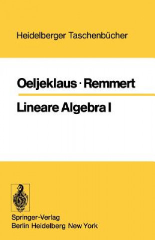 Carte Lineare Algebra Eberhard Oeljeklaus