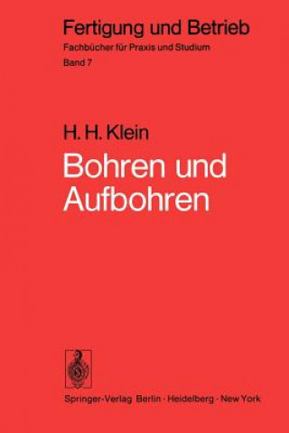 Kniha Bohren und Aufbohren Hans H. Klein