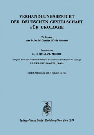 Kniha Verhandlungsbericht Der Deutschen Gesellschaft F r Urologie 