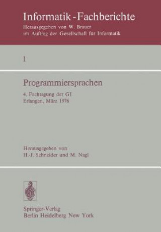 Kniha Programmiersprachen M. Nagl