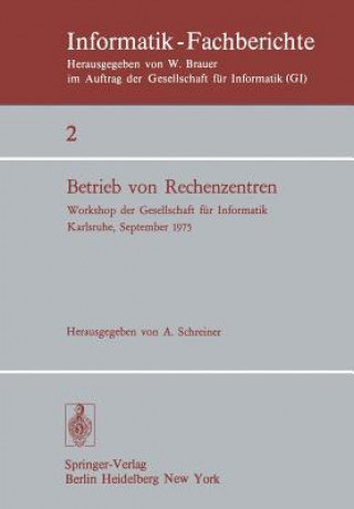 Kniha Betrieb von Rechenzentren A. Schreiner