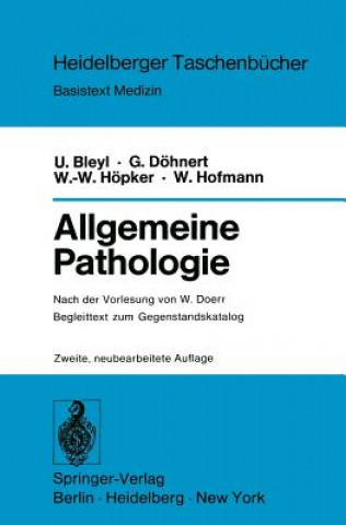 Książka Allgemeine Pathologie W. Doerr