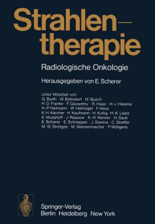 Könyv Strahlentherapie E. Scherer