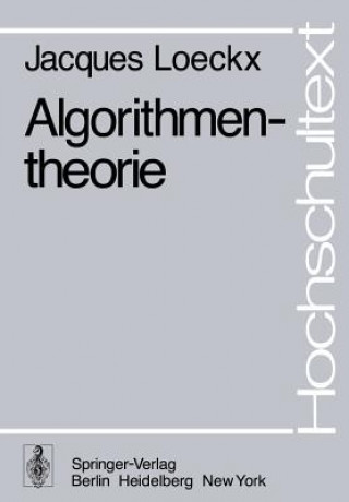 Könyv Algorithmentheorie J. Loeckx