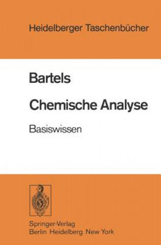 Kniha Chemische Analyse H. A. Bartels