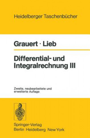 Książka Differential- und Integralrechnung III Hans Grauert