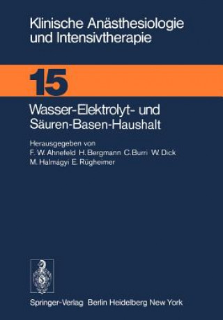 Kniha Wasser-Elektrolyt- und Säuren-Basen-Haushalt F. W. Ahnefeld