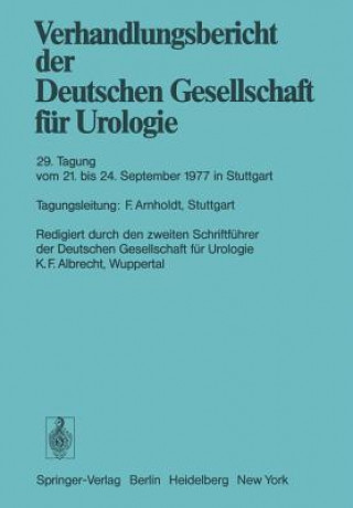 Könyv 29. Tagung vom 21. September bis 24. September 1977 in Stuttgart K. F. Albrecht