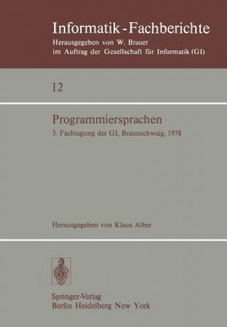 Könyv Programmiersprachen K. Alber