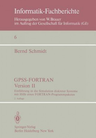 Kniha GPSS-FORTRAN, Version II Bernd Schmidt