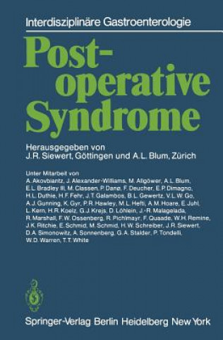 Könyv Postoperative Syndrome Jörg Rüdiger Siewert