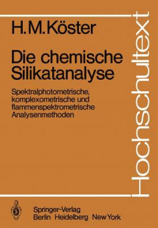 Książka Die Chemische Silikatanalyse H. M. Köster