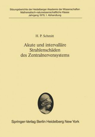 Könyv Akute und intervalläre Strahlenschäden des Zentralnervensystems H. P. Schmitt