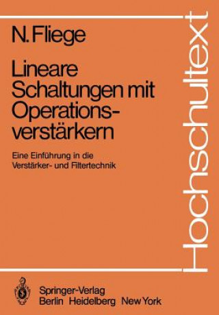Kniha Lineare Schaltungen mit Operationsverstärkern Norbert Fliege