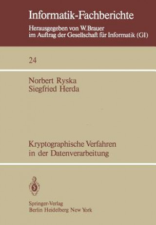 Könyv Kryptographische Verfahren in der Datenverarbeitung Norbert Ryska