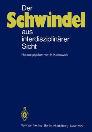 Kniha Schwindel Aus Interdisziplinarer Sicht K. Karbowski