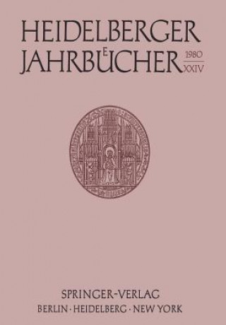 Книга Heidelberger Jahrbucher Universitats - Gesellschaft