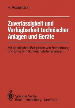 Buch Zuverlassigkeit und Verfugbarkeit Technischer Anlagen und Gerate Harald Rosemann