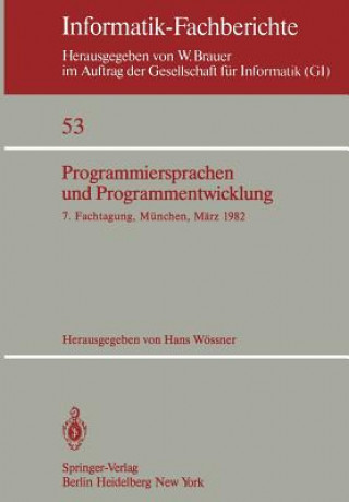 Książka Programmiersprachen und Programmentwicklung H. Wössner