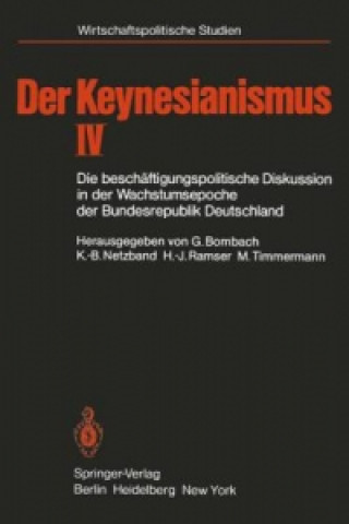 Kniha Keynesianismus IV G. Bombach