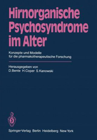 Książka Hirnorganische Psychosyndrome im Alter D. Bente