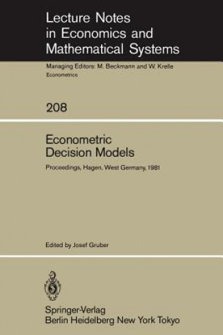 Kniha Econometric Decision Models J. Gruber