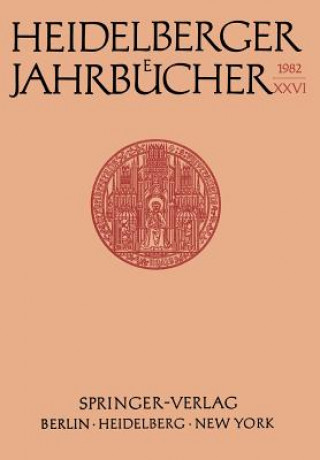 Kniha Heidelberger Jahrbucher H. Schipperges