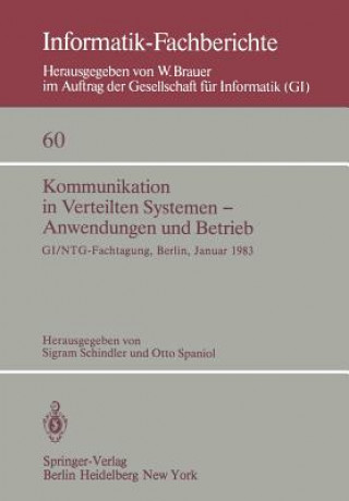 Könyv Kommunikation in Verteilten Systemen - Anwendungen und Betrieb S. Schindler
