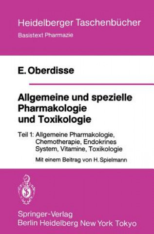 Książka Allgemeine und Spezielle Pharmakologie und Toxikologie Eckard Oberdisse