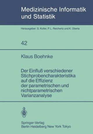 Kniha Der Einfluß verschiedener Stichprobencharakteristika auf die Effizienz der parametrischen und nichtparametrischen varianzanalyse K. Boehnke