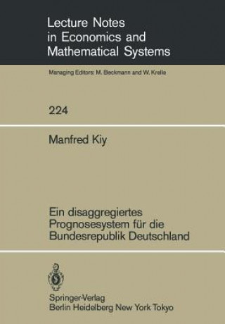 Könyv Ein Disaggregiertes Prognosesystem fur die Bundesrepublik Deutschland M. Kiy