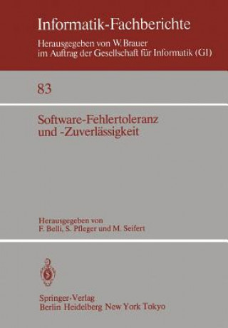 Kniha Software-Fehlertoleranz und -Zuverlässigkeit F. Belli