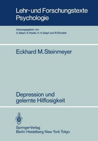 Knjiga Depression und Gelernte Hilflosigkeit Eckhard-Michael Steinmeyer