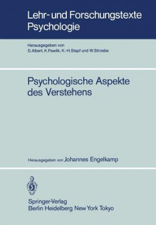 Libro Psychologische Aspekte Des Verstehens J. Engelkamp