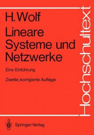 Książka Lineare Systeme und Netzwerke Hellmuth Wolf