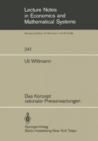 Kniha Konzept Rationaler Preiserwartungen Uli Wittmann