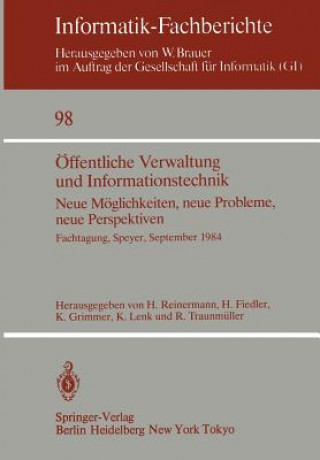 Livro Offentliche Verwaltung und Informationstechnik Herbert Fiedler