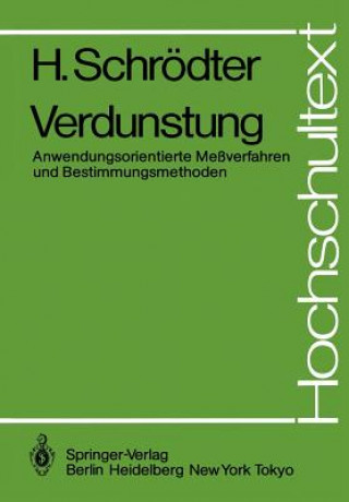 Kniha Verdunstung Harald Schrödter