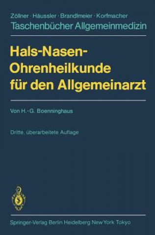 Carte Hals-Nasen-Ohrenheilkunde Fur Den Allgemeinarzt Hans-Georg Boenninghaus