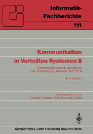 Kniha Kommunikation in Verteilten Systemen II Dirk Heger