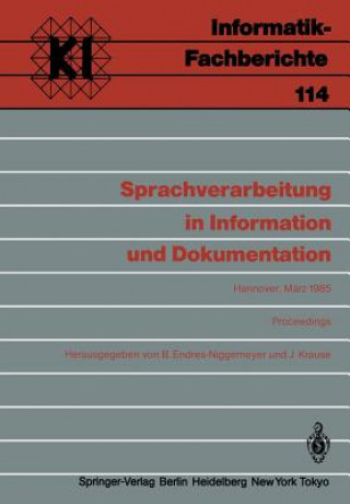Carte Sprachverarbeitung in Information und Dokumentation Brigitte Endres-Niggemeyer
