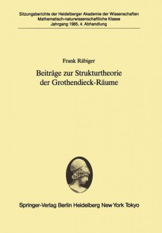 Carte Beiträge zur Strukturtheorie der Grothendieck-Räume Frank Räbiger