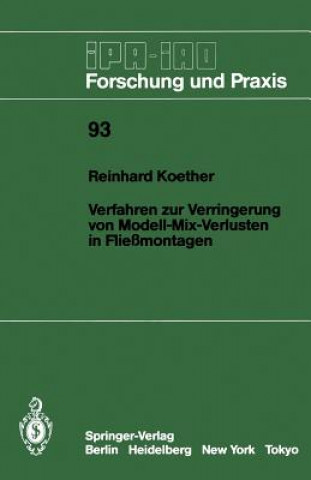 Kniha Verfahren zur Verringerung von Modell-Mix-Verlusten in Fliessmontagen Reinhard Koether