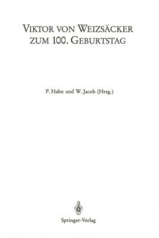 Libro Viktor Von Weizsacker Zum 100th Geburtstag Viktor von Weizsäcker